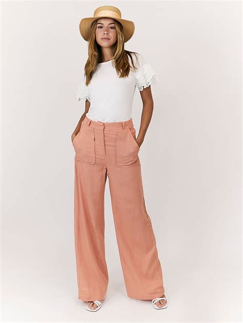 peach trousers|peach trousers uk.